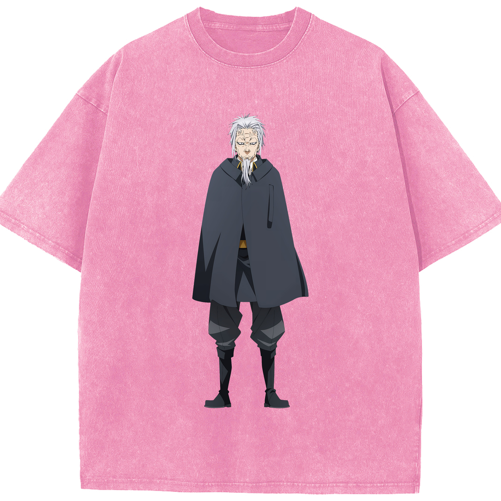 （画像用） 転スラ Regarding Reincarnated to Slime 綿100% ヴィンテージ風 半袖Tシャツ（フロントプリント）